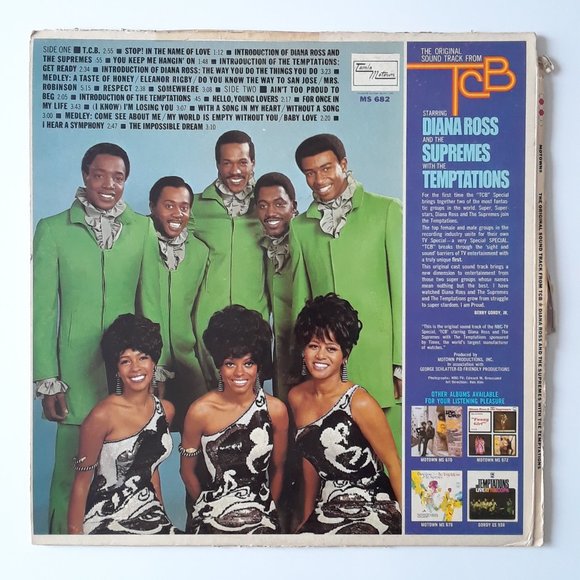 Diana Ross Supremes Temptations. TCB Soundtrack. 1968 - Picture 2 of 6